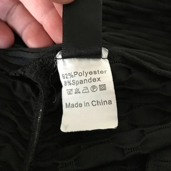 SHEIN Solid Textured Sports Leggings with Phone Pocket - Picture 13 of 16